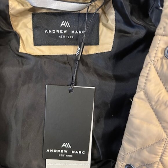 Andrew Marc New York Double Diamond Quilted Matte Shell Hooded Anorak Jacket - Picture 8 of 11